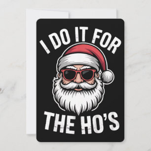 Convite Faço-O Para Os Papais noeis De Natal Engraçados.