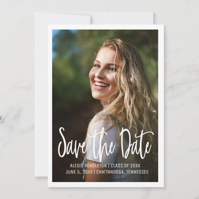 Convite Faculdade de Segundo grau de Data de Salvamento de (Frente)