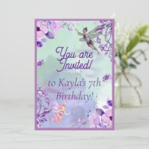 Fada 7 Birthday Watercolor