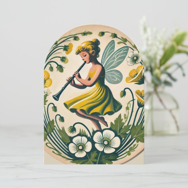 Convite Fada da Classe da Banda de Clarinete (Em pé/Frente)