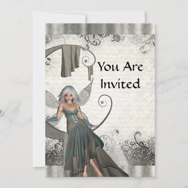 Convite Fada de manga (Frente)