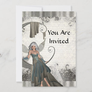 Convite Fada de manga