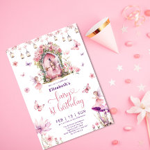 Fada de primeiro aniversario de Fada de Jardim Flo