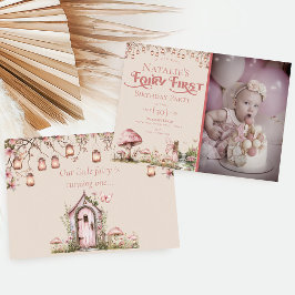 Convite Fada - Festa de primeiro aniversario da Primeira M