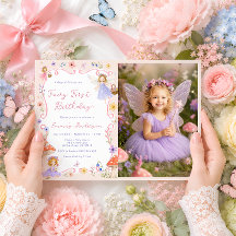Fada Floral Caprichosa Primeiro Aniversário Foto