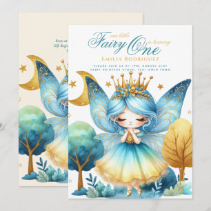 Convite Fada Princesa primeiro aniversario ou EDIT AGE Tea