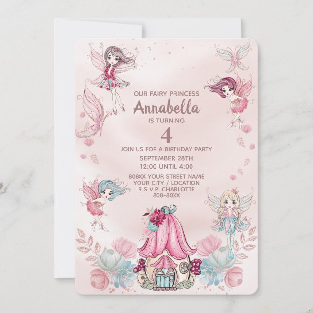 Convite Fadas de Láteas, Fadas e Láteas (Frente)