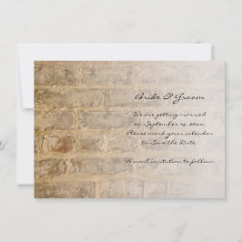 Convite Fade de Tijolos Industriais Salve a Data