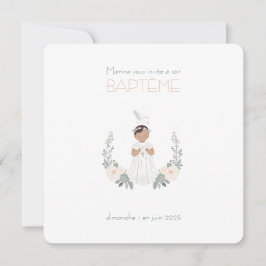 Convite Faire-Part de Baptême Marina