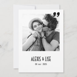 Convite Faire-Part de mariage Apostrophe