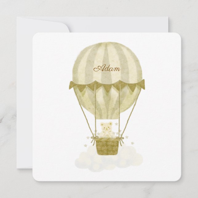 Convite Faire part de naissance Adam (Frente)