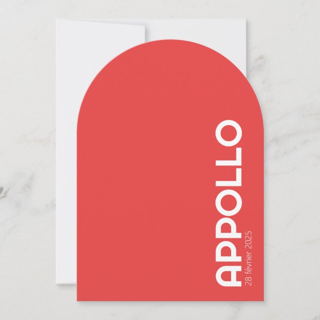 Convite Faire-part de naissance APPOLLO II (Frente)