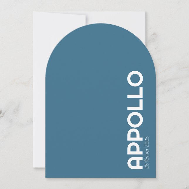 Convite Faire-part de naissance APPOLLO III (Frente)