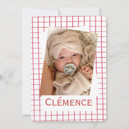 Convite Faire-Part de naissance "Linéa"