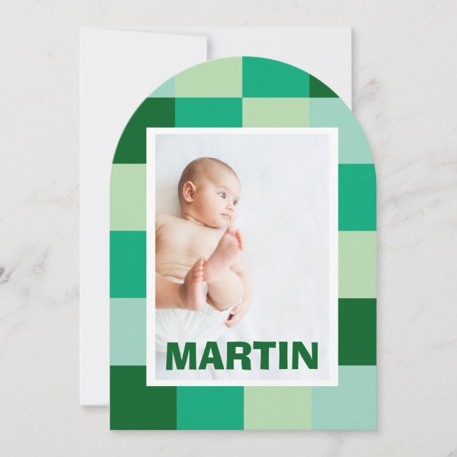 Convite Faire-Part de naissance Martin (Frente)