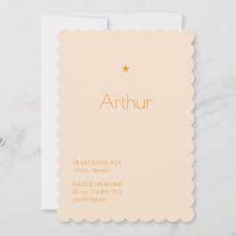 Convite Faire-Part de naissance Poudré - Arthur