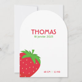 Convite Faire-part de naissance Thomas