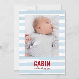 Convite Faire-Part Gabin