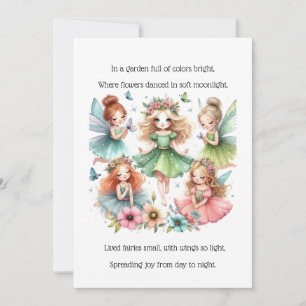 Convite Fairy Birthday Card