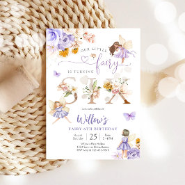 Convite Fairy Birthday Invitation Girl
