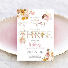 Convite Fairy Birthday Invitation Girl