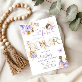 Convite Fairy Birthday Invitation Girl