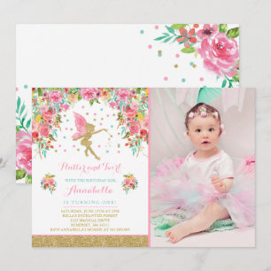 Convite Fairy Birthday Invitation Whimsical Magazine Party
