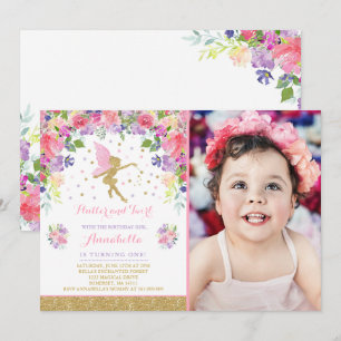 Convite Fairy Birthday Invitation Whimsical Magazine Party