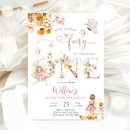 Convite Fairy Birthday Party Invitation