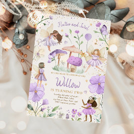 Convite Fairy Birthday Whimsist Princesa Fada Aniversário