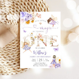 Convite Fairy First Birthday Invitation