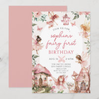 Fairy Floral Girls primeiro aniversario Party