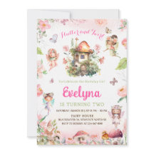 Fairy Flutter E Twirthday Invitation Party