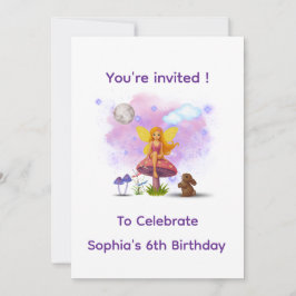 Convite Fairy Garden Birthday Invitation