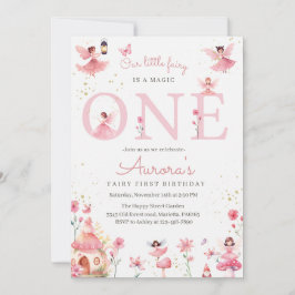 Convite Fairy One Invitation for Birthday Magical Party 