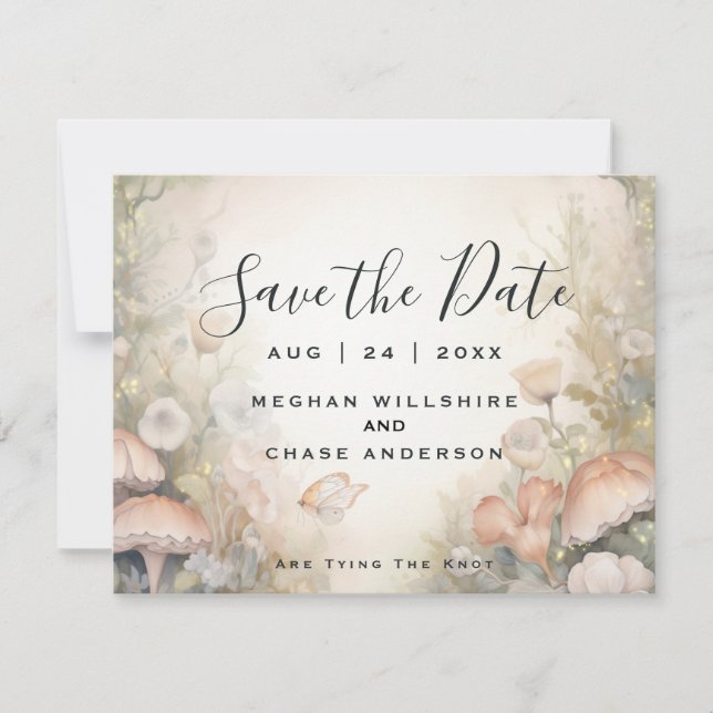 Convite Fairy Tale Woodland Fairycore Romance (Frente)