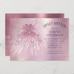 Convite Fairy Wing Mauve Gown   Luxurioso Pink Sheen