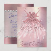 Fairy Wing Mauve Gown | Luxurioso Pink Sheen