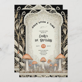 CONVITE FAIRYCORE FAIRYTALE BABYSHOWPRIMEIRO ANIVERSARIO Q