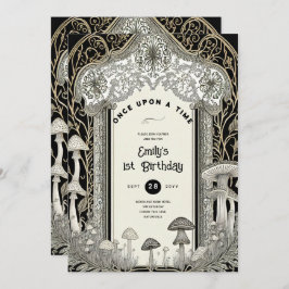 CONVITE FAIRYCORE FAIRYTALE BABYSHOWPRIMEIRO ANIVERSARIO Q