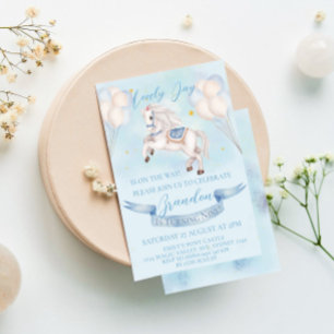 Convite Fairytale Pony Balloons - primeiro aniversario