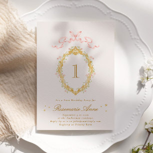 Convite Fairytale Princesa Grande Festa de aniversário Gir