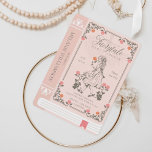 Convite Fairytale Vintage Alice No Livro Rosa Da Maravilha<br><div class="desc">Convide seus hóspedes para o seu chá de fraldas de conto de fadas com nosso belo chá de fraldas, Alice no convite para chás de fraldas do livro de histórias da Maravilha. Perfeito para uma Alice no chá de fraldas temático da Terra Maravilha ou conto de fadas. A frente do...</div>