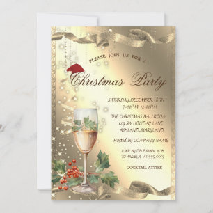 Convite Faísca,Vidro,Azulim de Natal Corporativo 