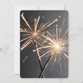 Convite Faíscas de Partido de Ano Novo