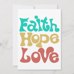 Convite Faith Hope Love