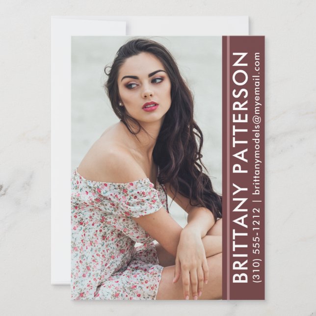 Convite Faixa de ferrugem da placa Comp Foto Pro do Ator M (Frente)