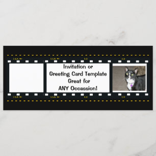 Convite Faixa de Filme-Personalize Grátis