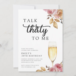 Convite Fale 30 comigo, aniversário de 30 anos