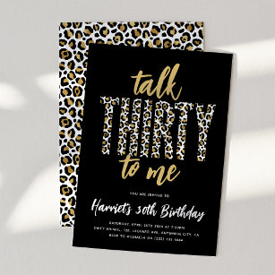 Convite Fale 30 comigo! aniversário de 30 anos